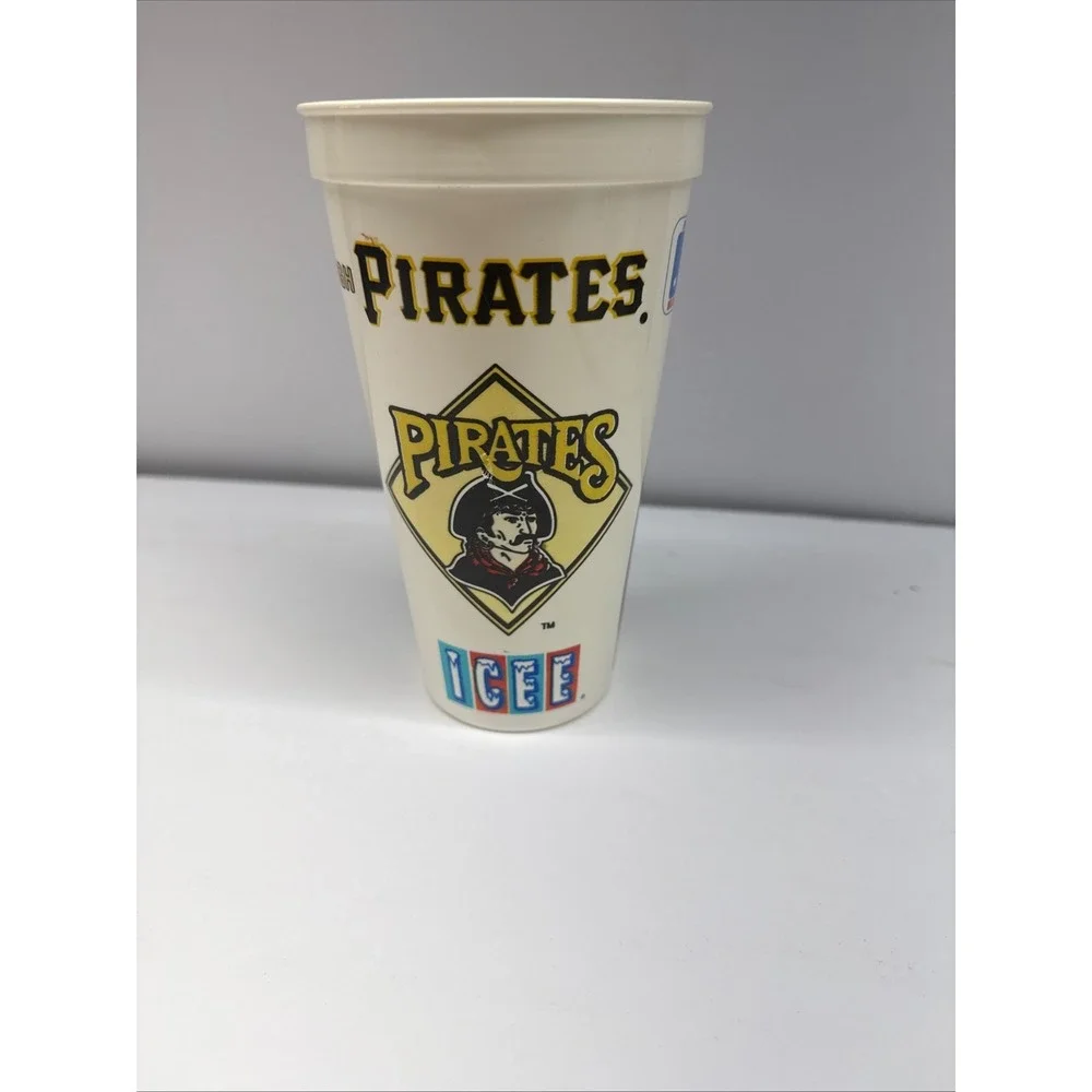 Vintage Pittsburgh Pirates ICEE Souvenir Cup MLB Baseball Dugout Jacket Graphic